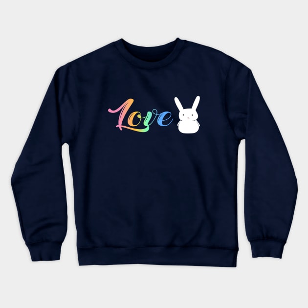 Gradient bunny love Crewneck Sweatshirt by Namarqueza